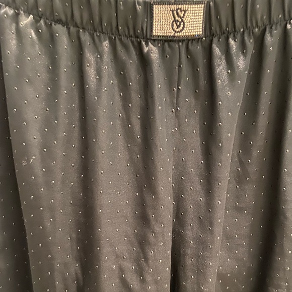 BLING RHINESTONE VICTORIA SECRET HOLIDAY PAJAMA BLACK SET✨ - Picture 4 of 6